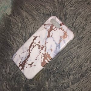 iPhone 8plus White and Rose gold phone case